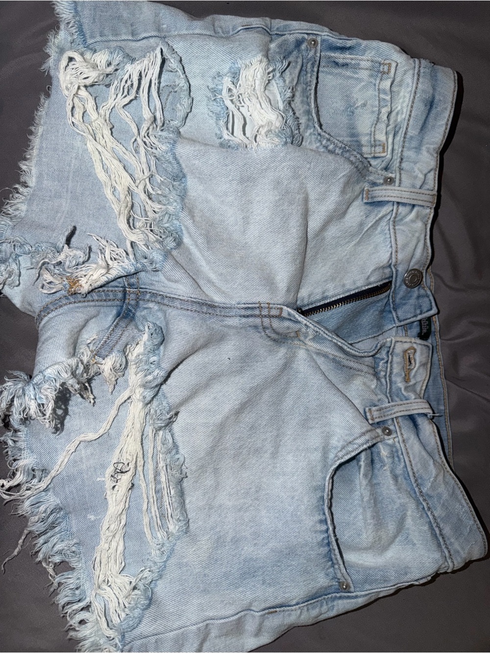 wild fable Light Blue Distressed Denim Shorts